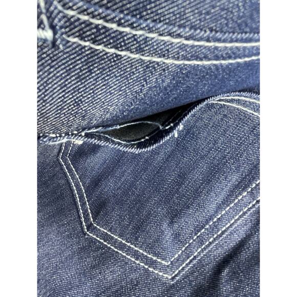 Blue Delta Denim Jeans Size 32X30 Natural Indigo White Stitching Custom Bespoke - Picture 10 of 13